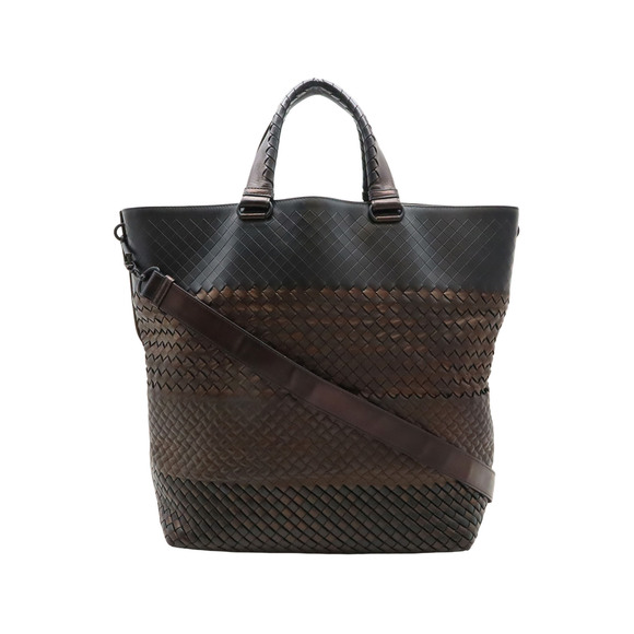 Bottega Veneta Handbags - Pre-Loved Bottega Veneta Bicolor Nappa Intrecciato Imperatore Convertible Tote